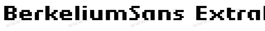 BerkeliumSans ExtraB字体转换